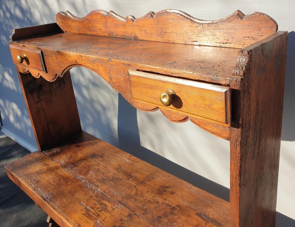 19th-century asymmetrical shelves estaminet display