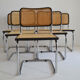 Suite de 6 chaises par Marcel Breuer Cesca B32, made in Italy