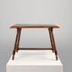 Antique Oak Side Table with Turned Legs and Stretcher Base, Spain, 17th Cen