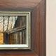 Original Swedish Oil on Canvas – "Autumn" by an Unknown Artist – Vintage and Framed – 22 × 18.5 cm