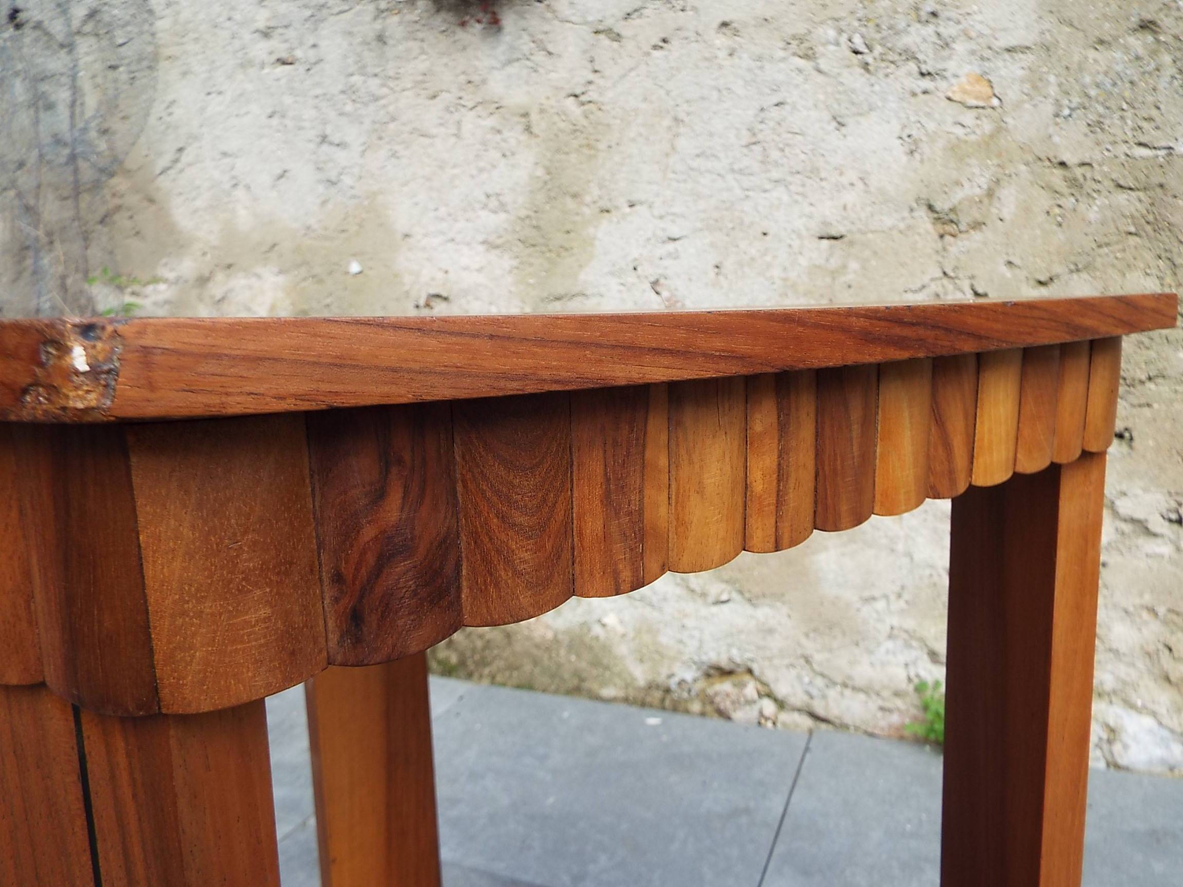 Table de chevet guéridon art déco