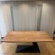 Suspended dining table in acacia wood and metal Coco
