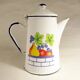 Retro style enamelled coffee maker