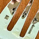 Christofle hemerocallis art nouveau, 6 oyster forks