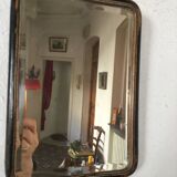 Former barber beveled mirror 23,5x16cm