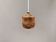 Small ceramic pendant lamp, Danish, from the 1970s–80s, in earth tones.