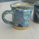 Set of 2 glazed ceramic mugs – Handmade rustic mugs