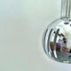 Lampadaire Space Age chromé, Italie 1970