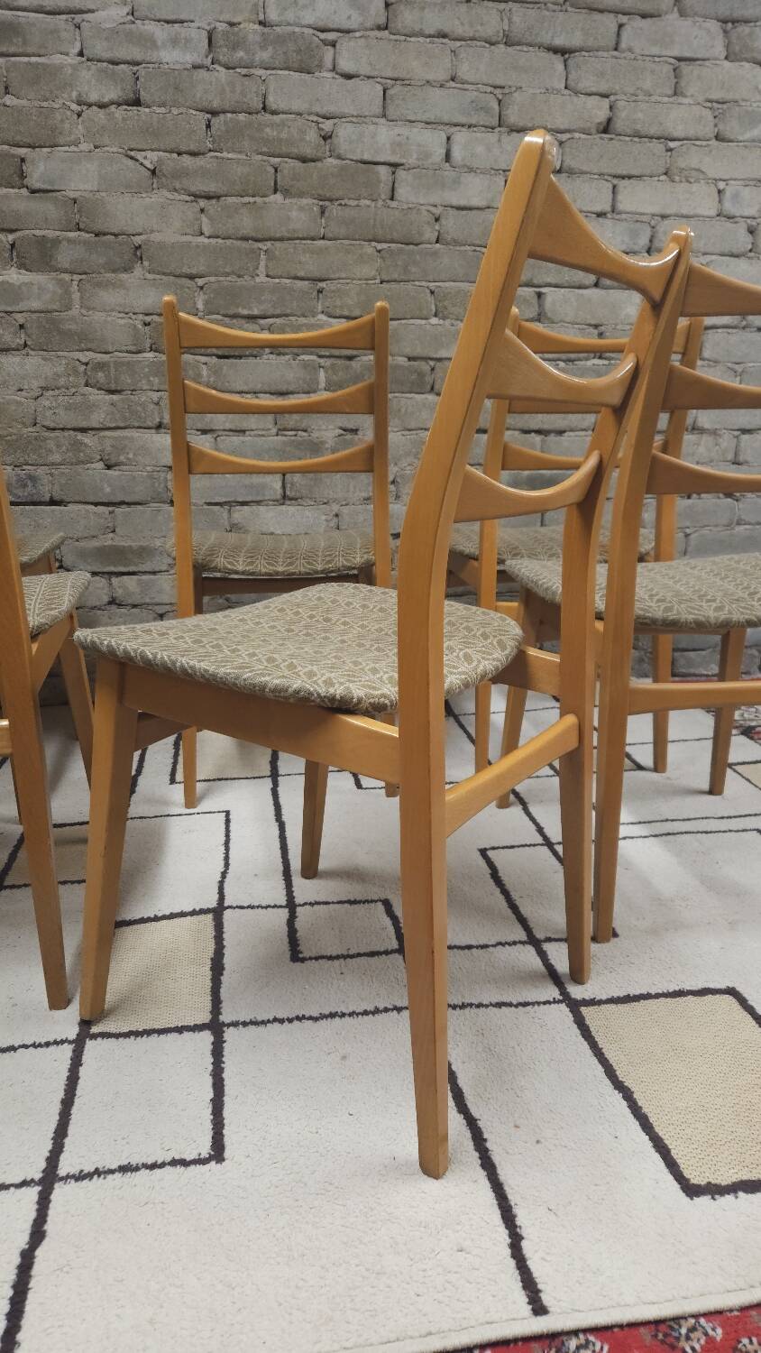 Set de 6 chaises scandinaves par Bähre Mignon Möbel 1960