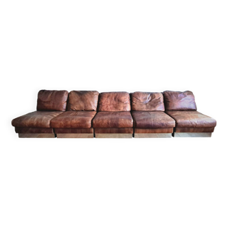Fauteuils cuir Roche Bobois années 1970