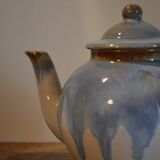 Blue ceramic teapot