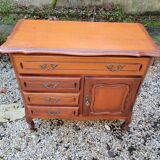 Louis XV solid cherry wood chest of drawers