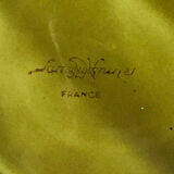 6 old Sarreguemines slip plates