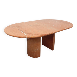 table à manger ovale - rose