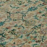 One-of-a-kind turkish handwoven vintage rug - rustic vintage charm 270x 176