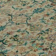 One-of-a-kind turkish handwoven vintage rug - rustic vintage charm 270x 176