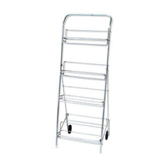 Vintage aluminium floor library