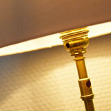 Pineapple lamp brass glass 60s