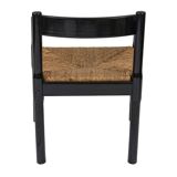 Set of 4 vintage Carimate armchairs by Vico Magistretti for Cassina, Italy 1960s