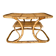 Table basse vintage en bambou et rotin dans le goût de Tito Agnoli, circa 1960