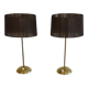 Pair of Swedish brass lamps from "Gemi" 1970