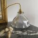 Suspension abat-jour vintage holophane