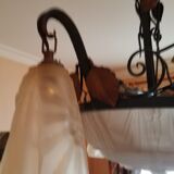 Glass pase hanging signed Muller brothers