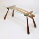 Mid-century side table by Max Kment, maple, cord, Austria, 1950s