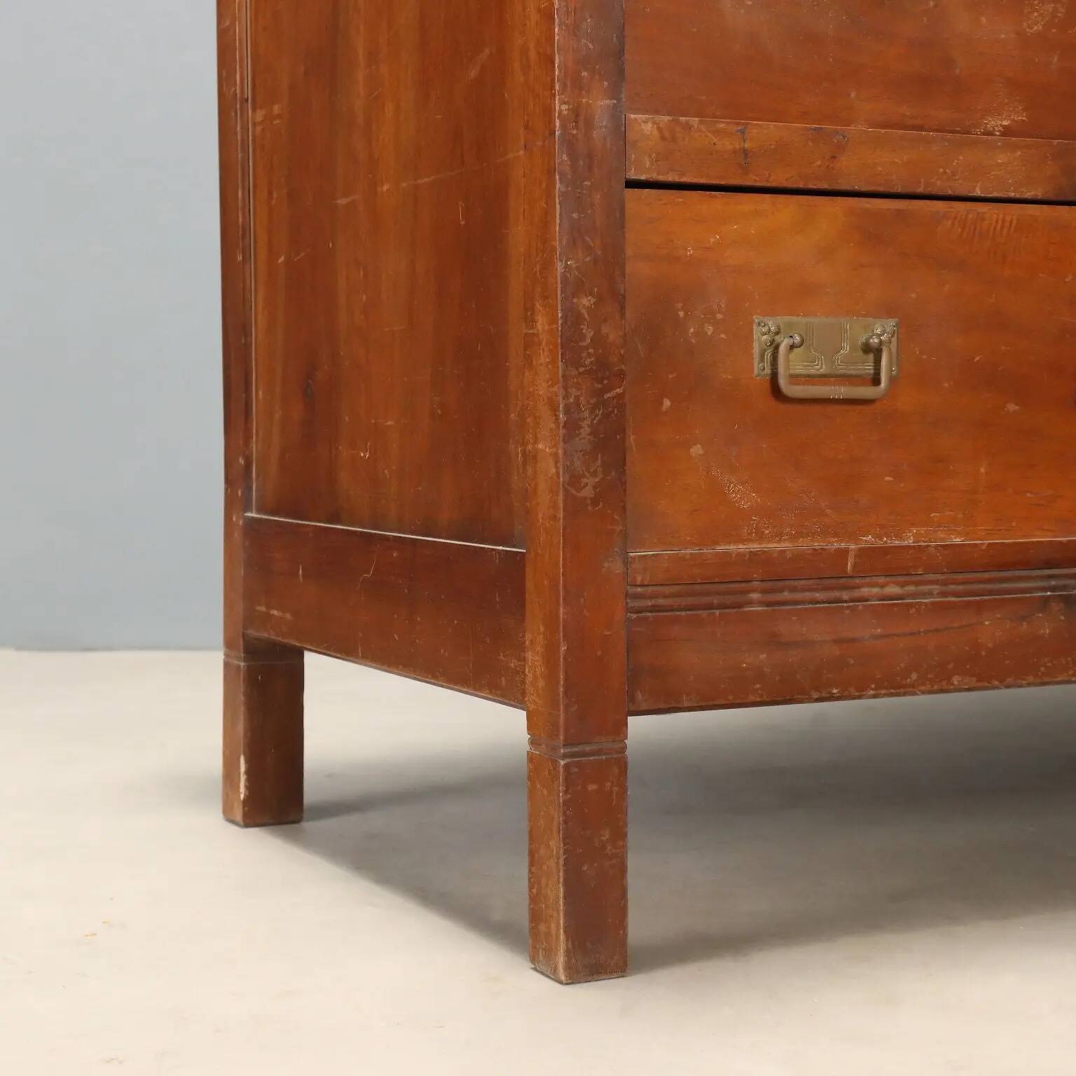 Antique Art Nouveau mahogany commode, Italy, 20th century