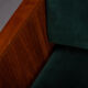 Danish midcentury modern green velvet daybed, 1960s