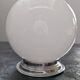 Old large art deco ceiling light 1930 globe ball white opaline lampshade Ø25cm