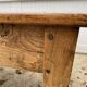 Solid wood farmhouse table with 2 drawers, 1900