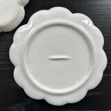 Pair of porcelain flower dishes