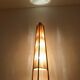 Lampe de sol en sisal et teck par Temde