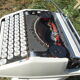 Baby hermes typewriter with manual job and his bag