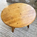 Set of round table and 4 rounded benches, 1950