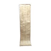 Moroccan Berber carpet corridor Beni Ouarain with black polka dots 2.97x0.77m