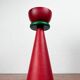 Vintage postmodern wooden candlestick, 1970s