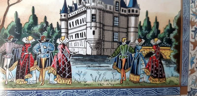 Miniature of the castle of Azay-le-Rideau by Lucy Boucher.
