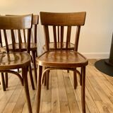 set of 6 bentwood bistro chairs from the 1950s