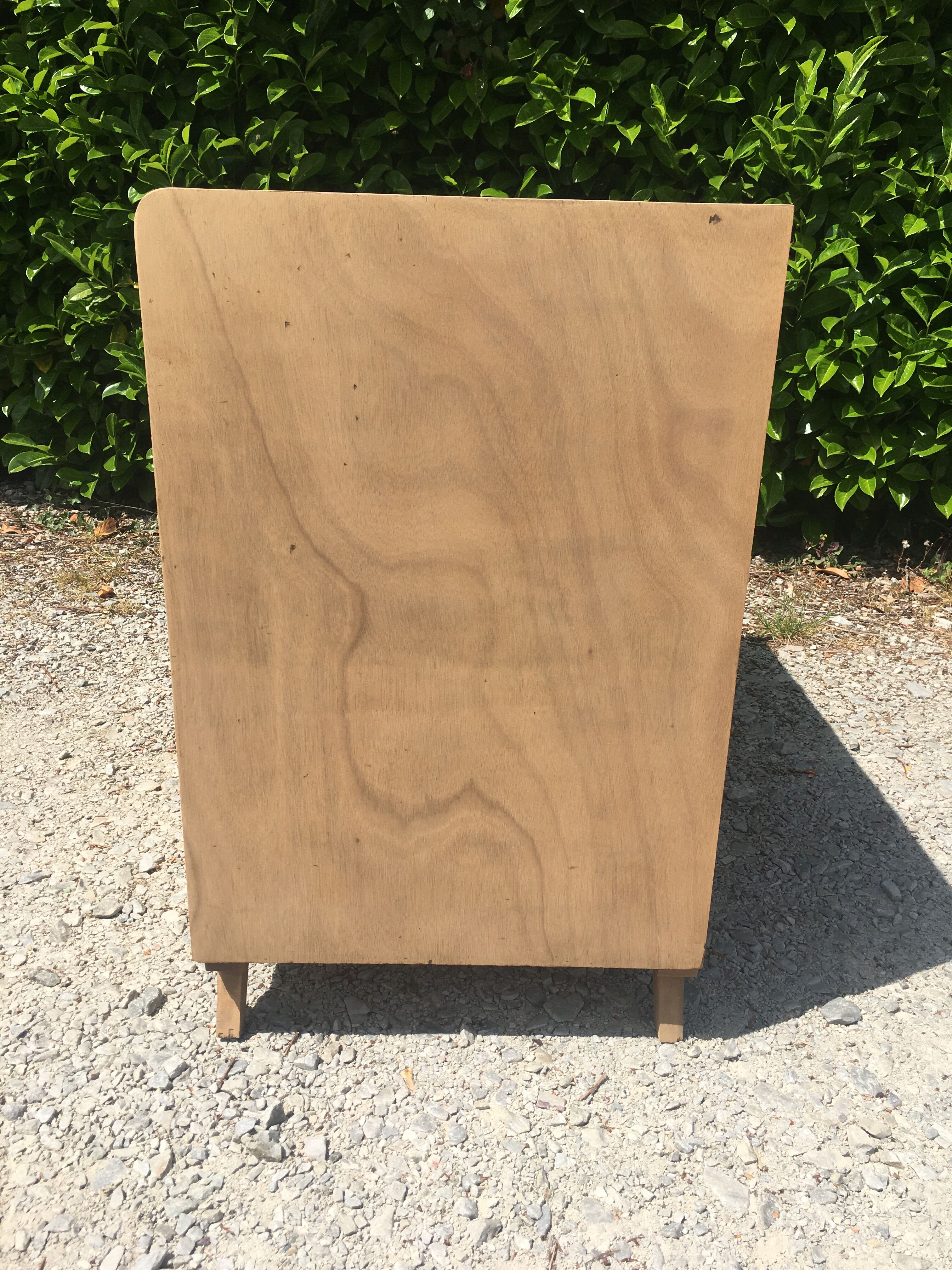 Parisian buffet feet compass raw wood