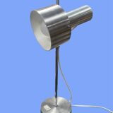 1960s/70s brushed aluminum lamp by Delmas
