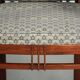 In very good condition Art Deco design dining chairs with fabric upholstery