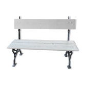 Old cast iron garden bench 114cms long