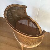 Louis XVI style caned bench