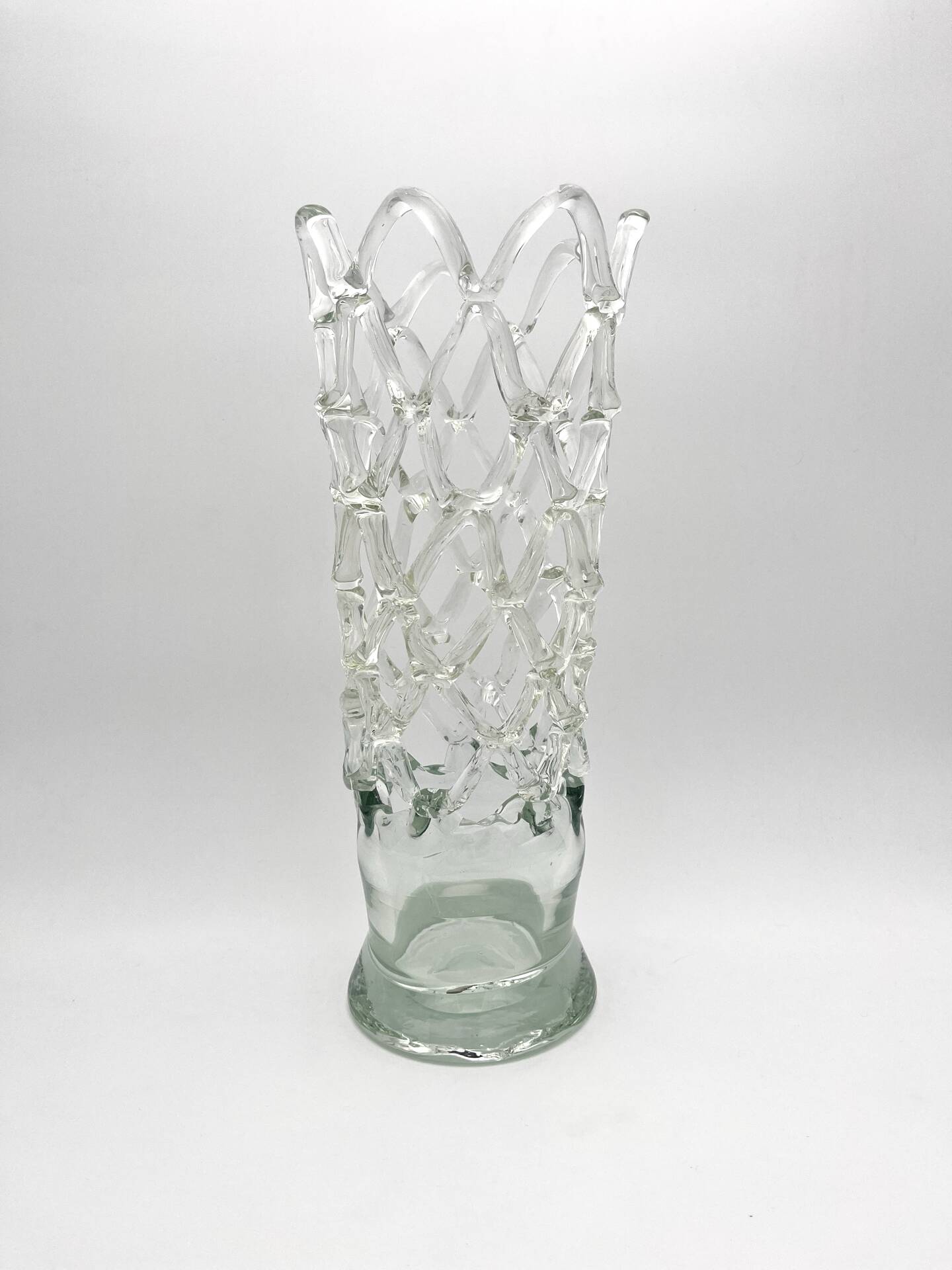 Vase Cage XXL - Murano Crystal Sculptural - 40cm - 1960-70