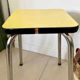 Yellow formica stool