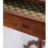Side Table on a Mahogany Pillar from Around the Year 1850s