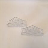 Pair of crystal serve holders