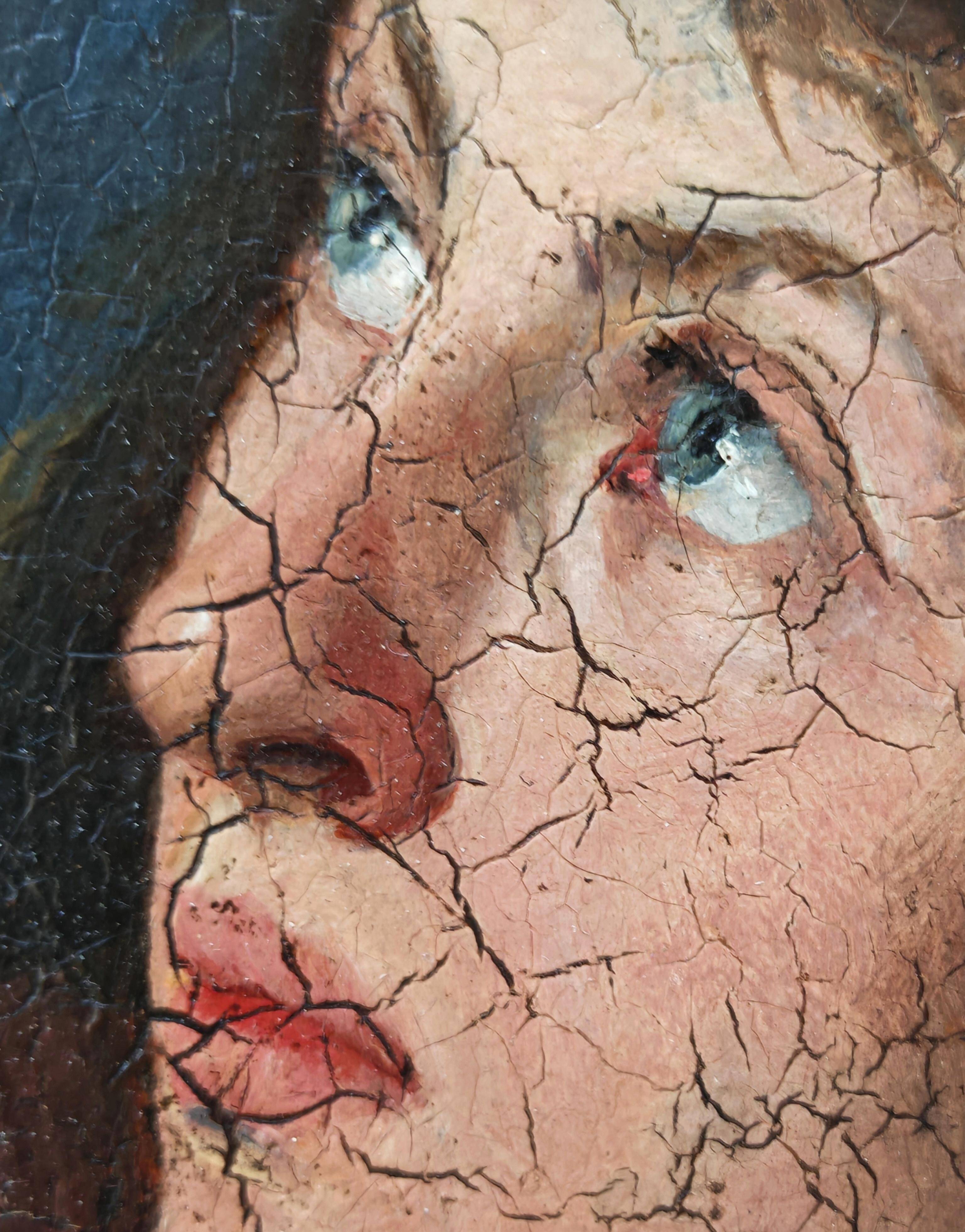 Oil painting Portrait of a woman 19th century
